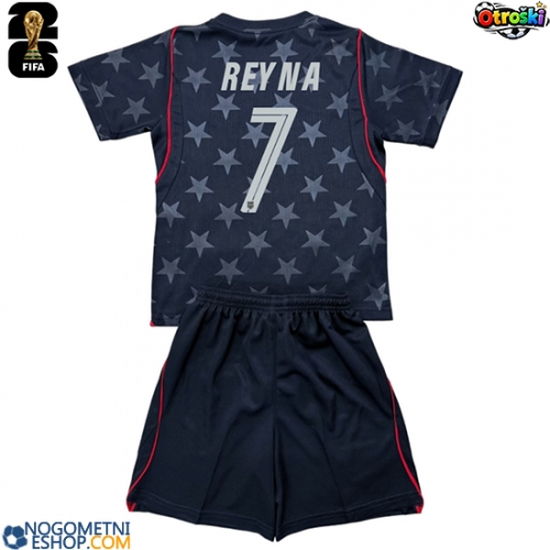 Otroški Nogometni dresi Združene države Giovanni Reyna #7 Gostujoči SP 2026 Kratek Rokav (+ Kratke hlače)